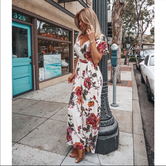 🌿 Through The Gardens Floral Maxi Dress - Picture 7 of 8